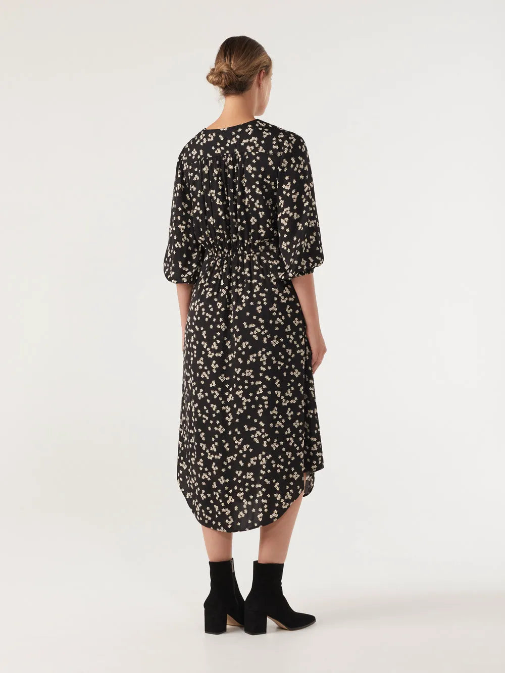 The Washed Satin Print Dress