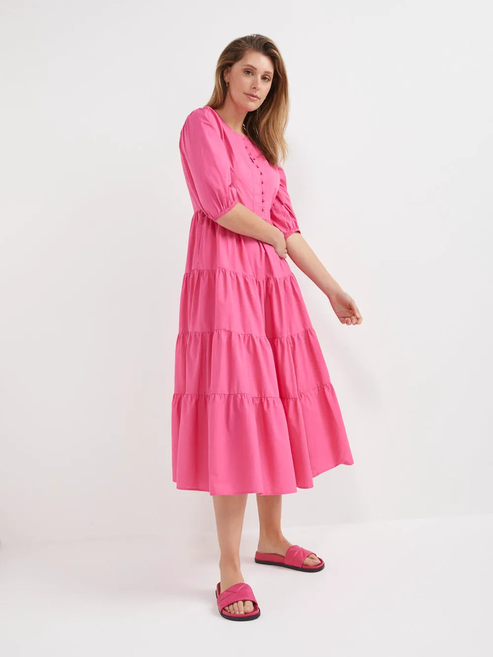 The Soft Cotton Tiered Dress