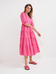 The Soft Cotton Tiered Dress