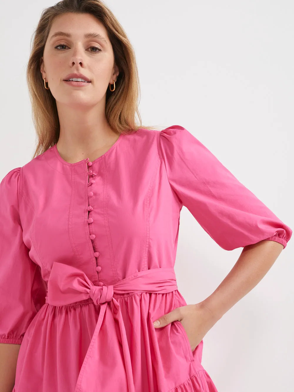 The Soft Cotton Tiered Dress