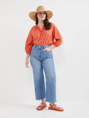 The Printed Cotton Boho Top
