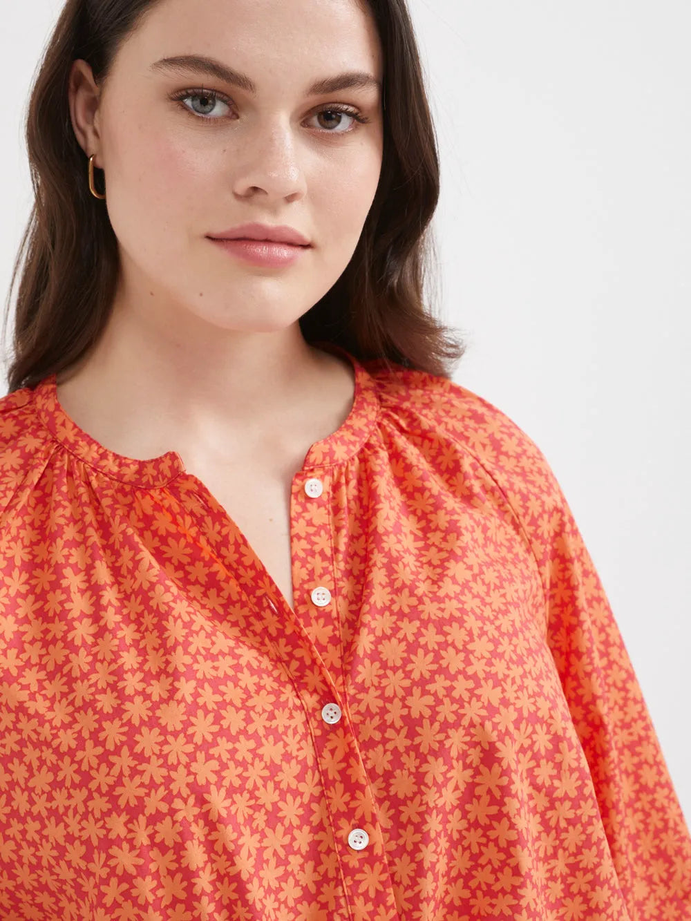 The Printed Cotton Boho Top